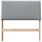 Cabecero tapizado Gris Claro 100 cm Madera de pino macizo