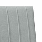 Cabecero tapizado Gris Claro 100 cm Madera de pino macizo