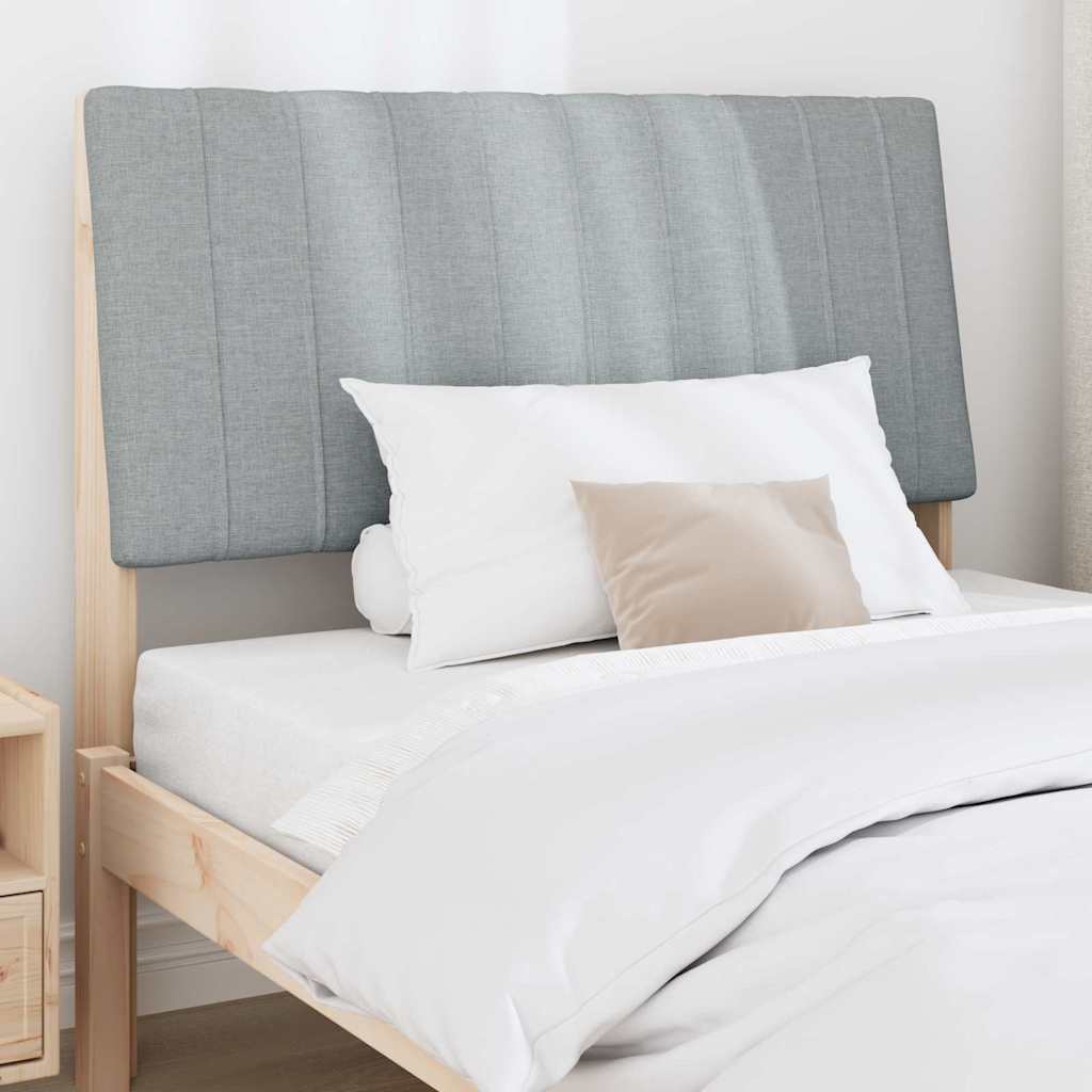 Cabecero tapizado Gris Claro 100 cm Madera de pino macizo