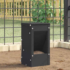 Comedero para Conejos Negro 12,5 x 12,5 x 25 cm