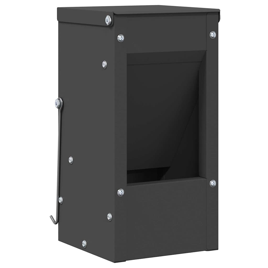 Comedero para Conejos Negro 12,5 x 12,5 x 25 cm