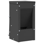 Comedero para Conejos Negro 12,5 x 12,5 x 25 cm