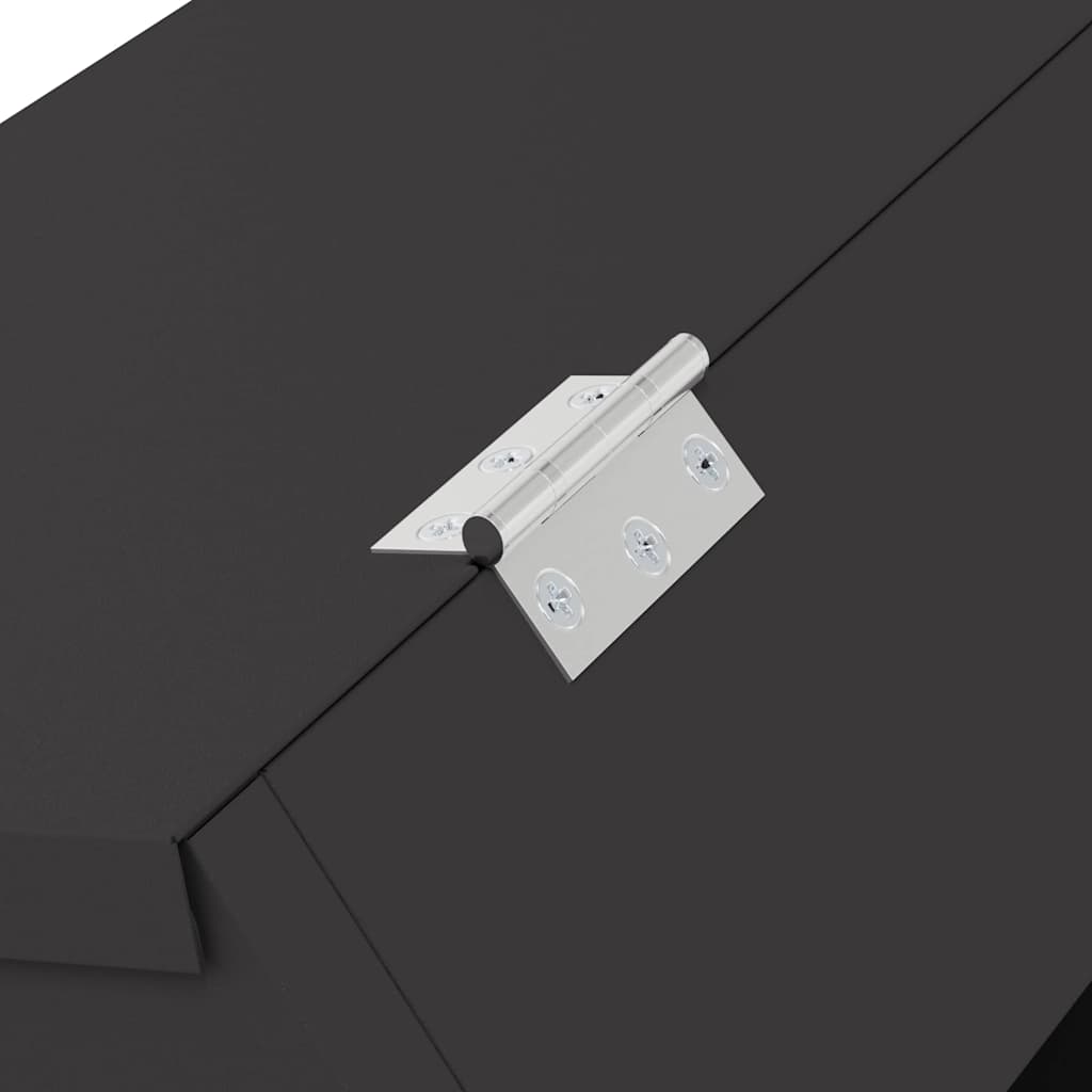Comedero para Conejos Negro 64.5 x 25.5 x 45.5 cm