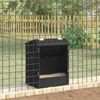 Comedero para Conejos Negro 64.5 x 25.5 x 45.5 cm