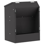 Comedero para Conejos Negro 64.5 x 25.5 x 45.5 cm