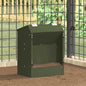 Rabbit Feeder Black 64.5 x 25.5 x 45.5 cm