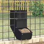Comedero para Conejos Negro 12,5 x 26 x 28,5 cm