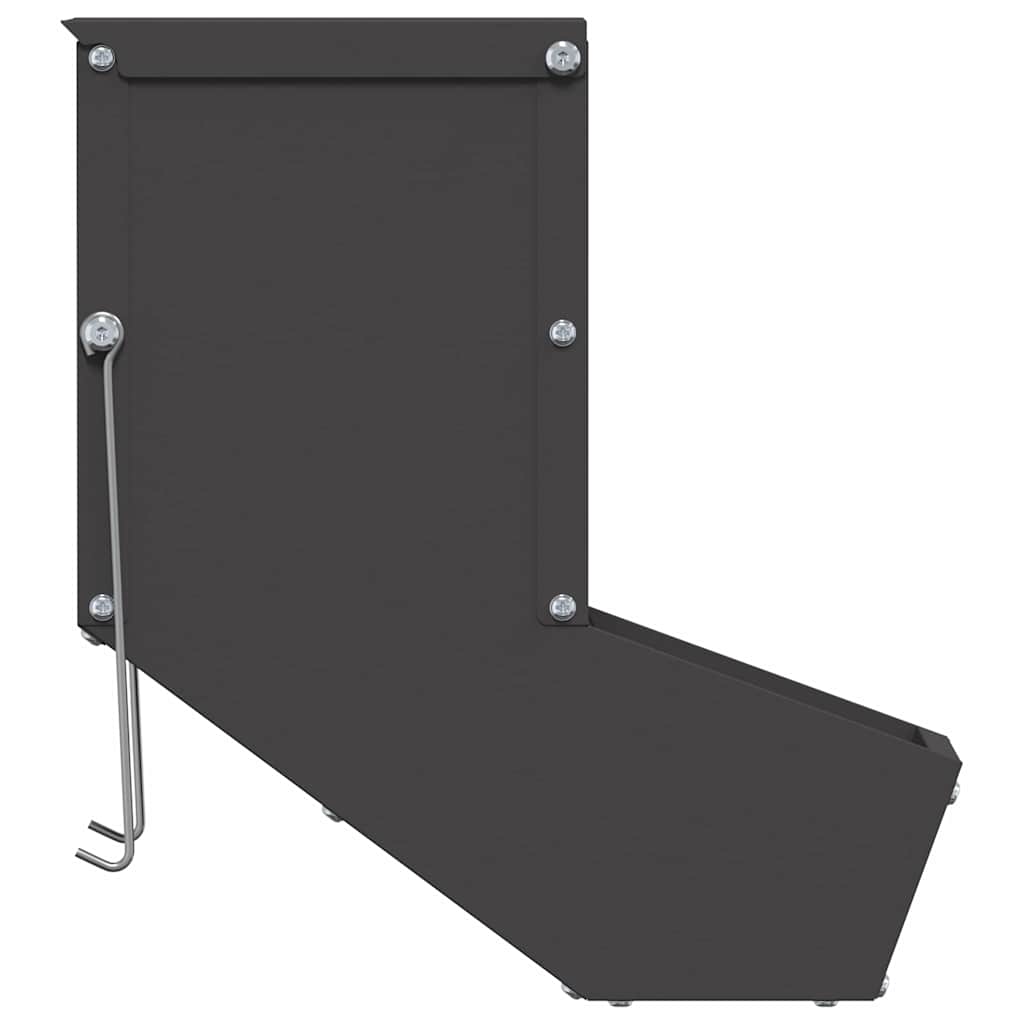 Comedero para Conejos Negro 12,5 x 26 x 28,5 cm