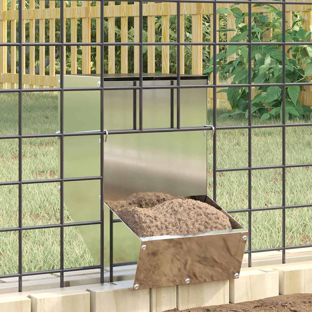 Rabbit Feeder Black 12.5 x 26 x 28.5 cm