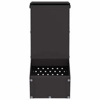Comedero para Conejos Negro 12,5 x 26 x 28,5 cm