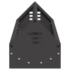 Canalón de alimentación para pollos Negro 108 x 20,5 x 20 cm