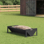 Abrevadero para ganado Negro 108 x 50 x 28 cm