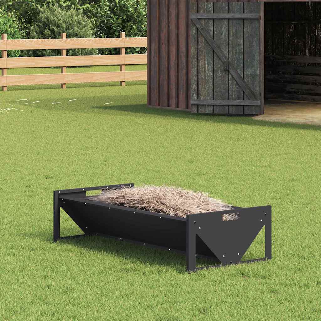 Abrevadero para ganado Negro 108 x 50 x 28 cm