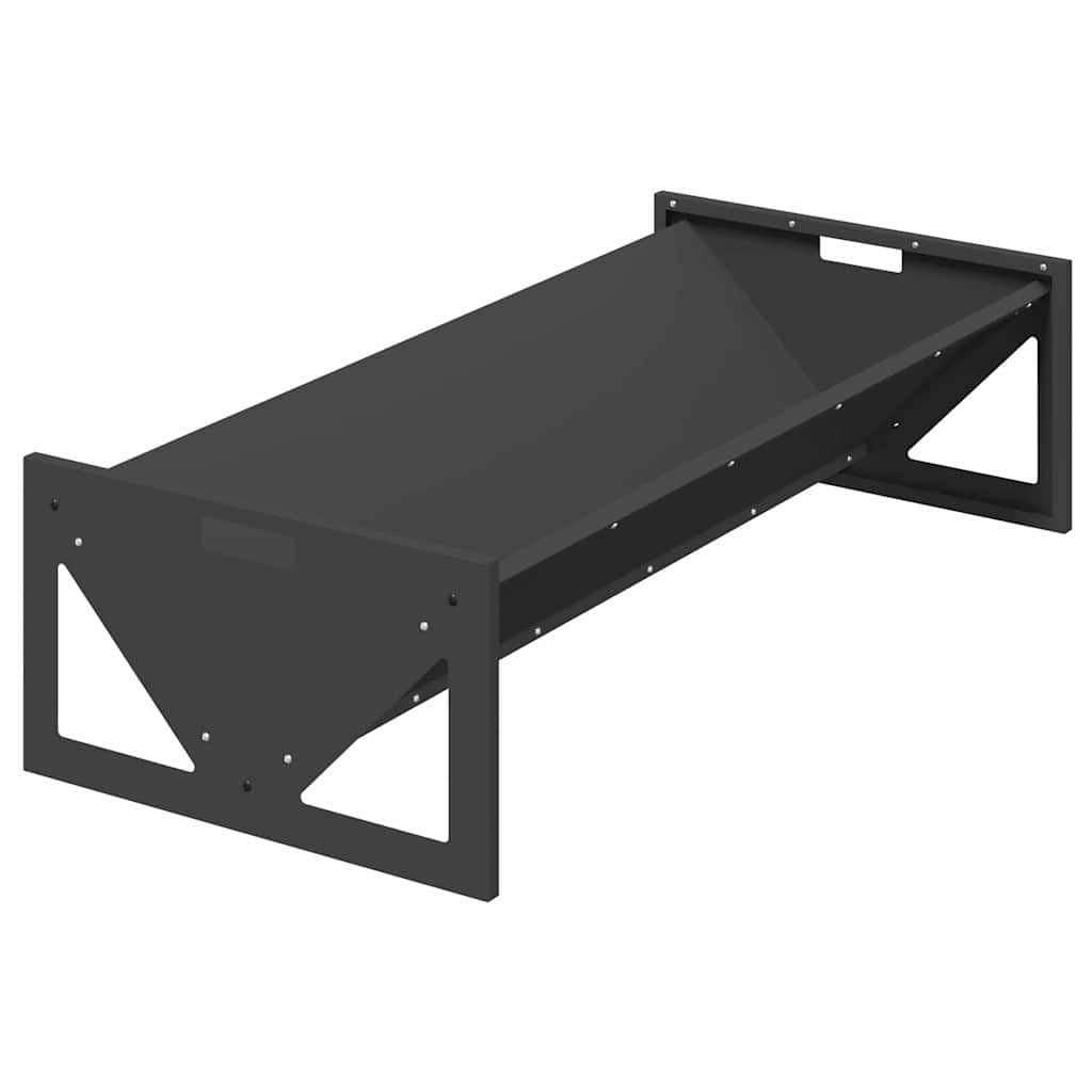 Abrevadero para ganado Negro 108 x 50 x 28 cm