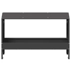 Canalón de alimentación para pollos Negro 81 x 32 x 53,5 cm