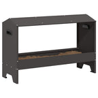 Canalón de alimentación para pollos Negro 81 x 32 x 53,5 cm