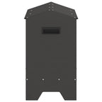 Canalón de alimentación para pollos Negro 81 x 32 x 53,5 cm
