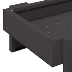 Canalón de alimentación para pollos Negro 80 x 28 x 13.5 cm