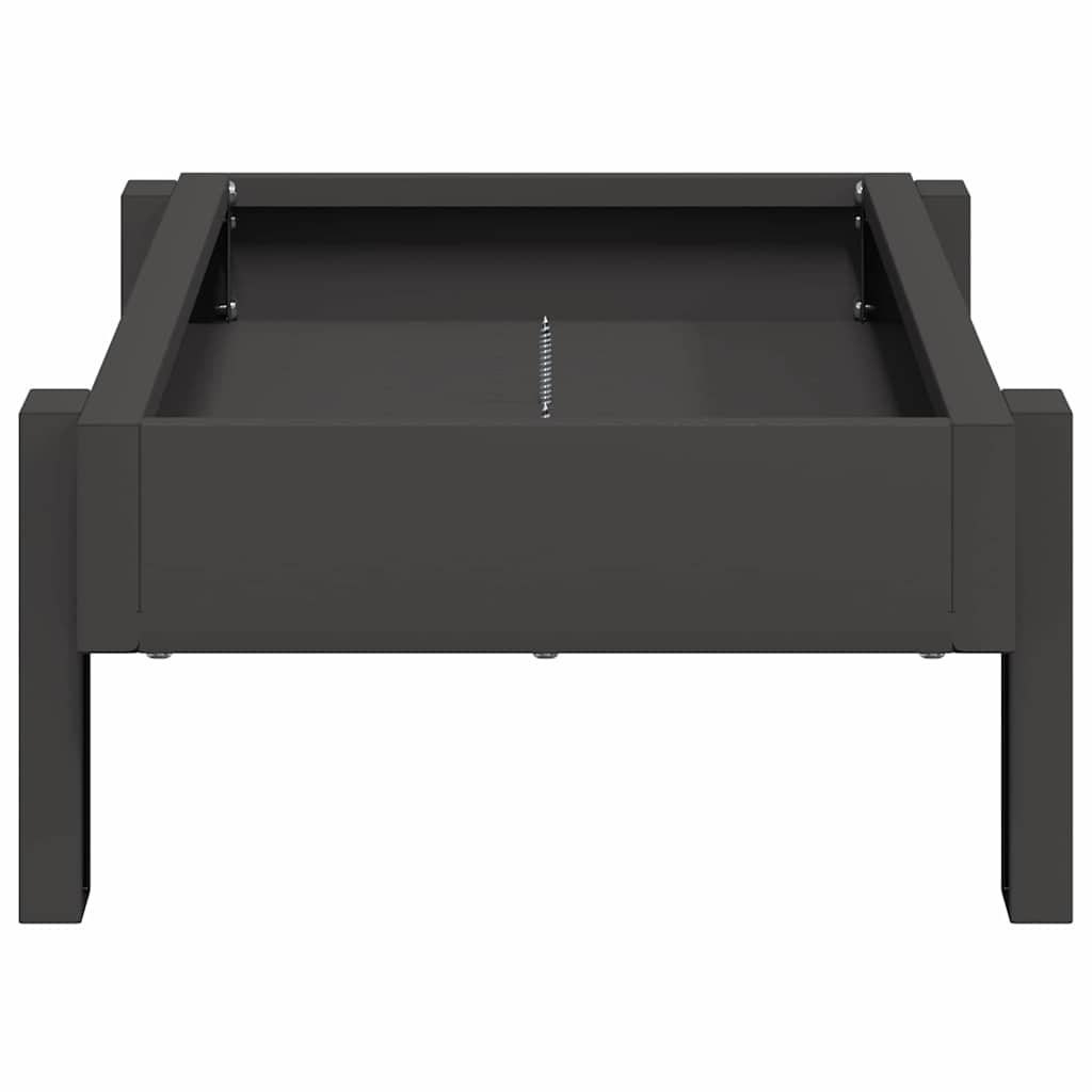 Canalón de alimentación para pollos Negro 80 x 28 x 13.5 cm