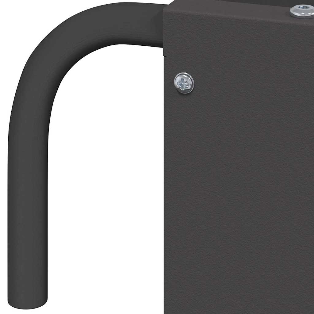 Comedero de heno Negro 71 x 33 x 70 cm Acero Laminado en Frío