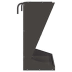 Comedero de heno Negro 71 x 33 x 70 cm Acero Laminado en Frío