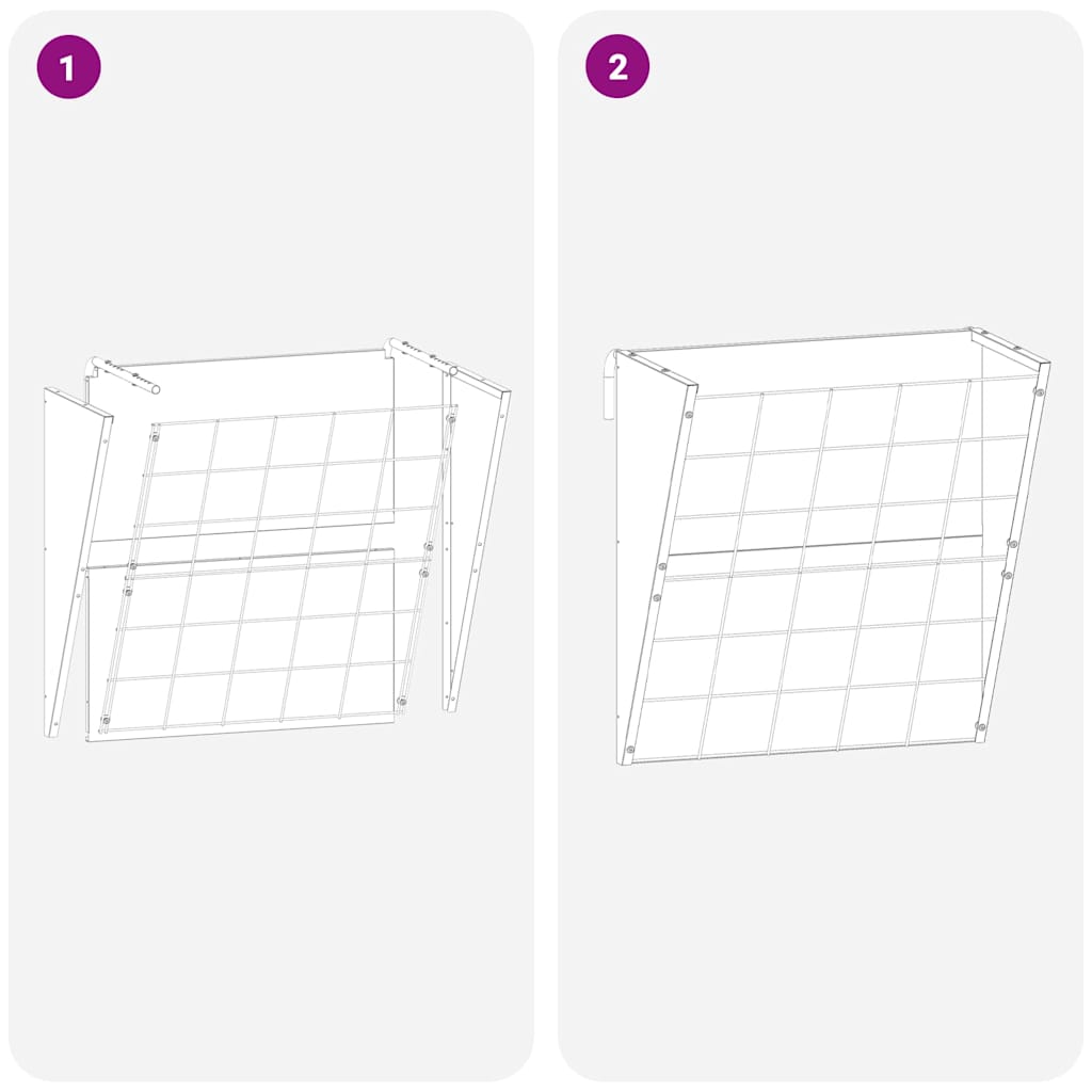 Comedero para Heno Colgante Negro 61 x 33 x 66 cm