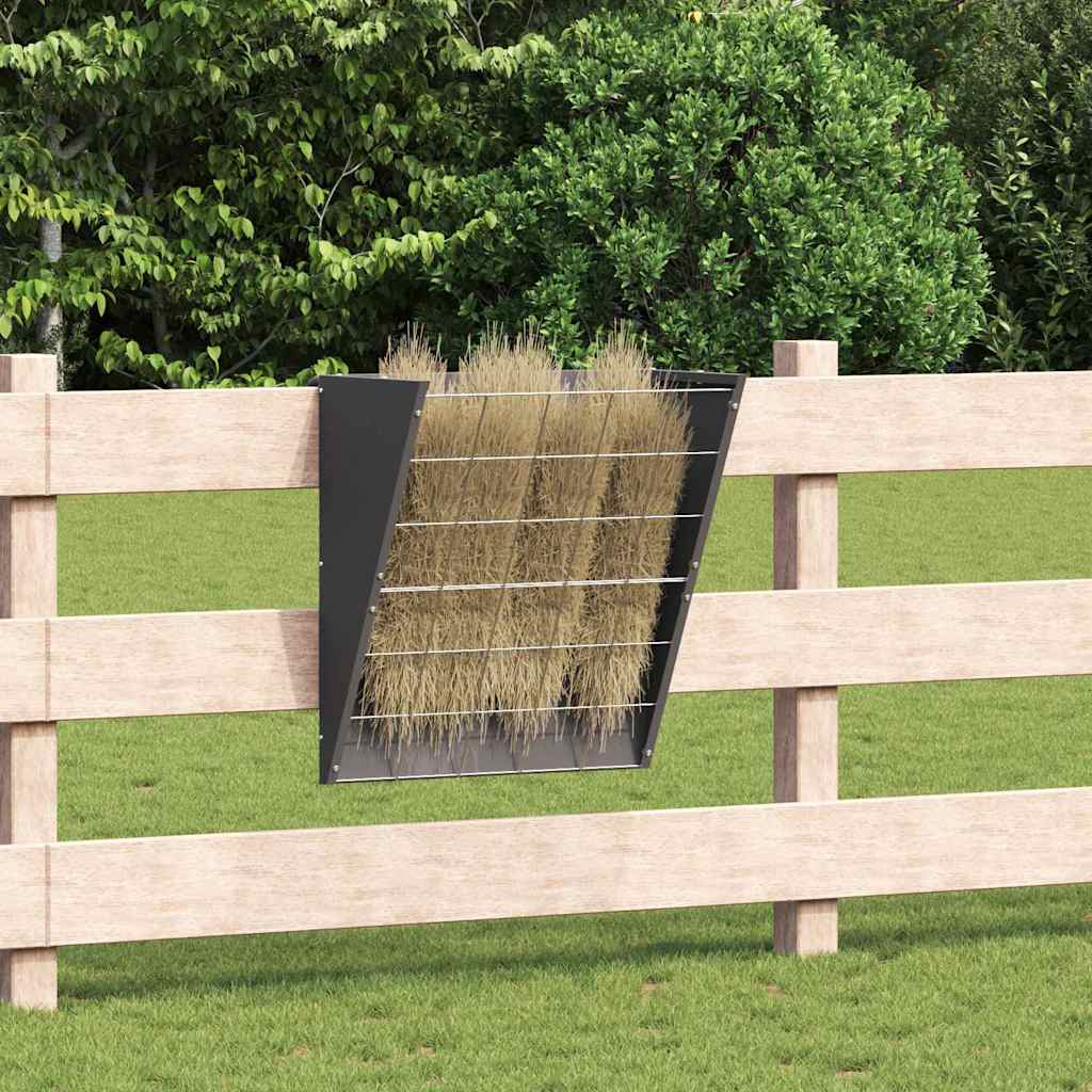 Comedero para Heno Colgante Negro 61 x 33 x 66 cm
