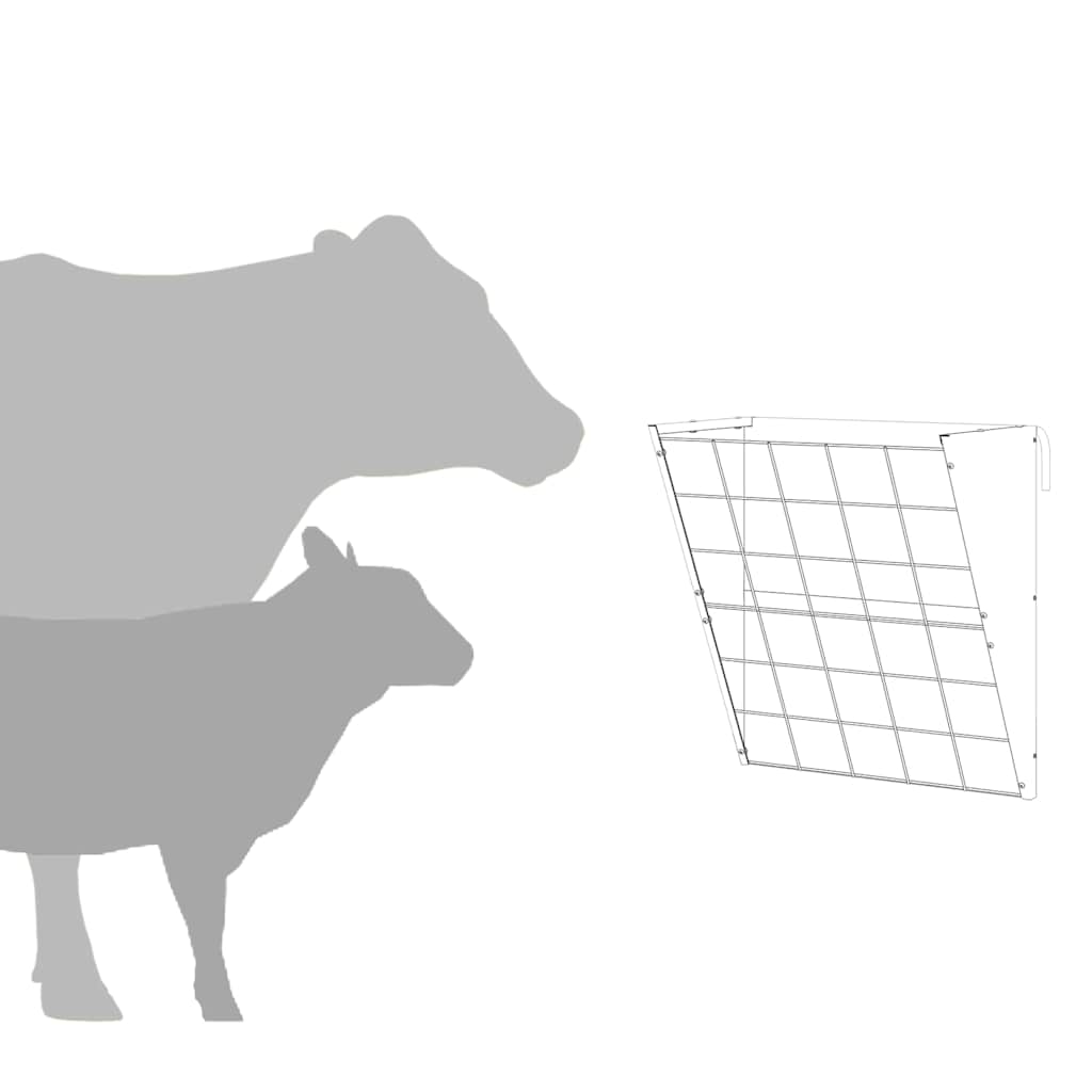 Comedero para Heno Colgante Negro 61 x 33 x 66 cm