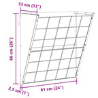 Comedero para Heno Colgante Negro 61 x 33 x 66 cm