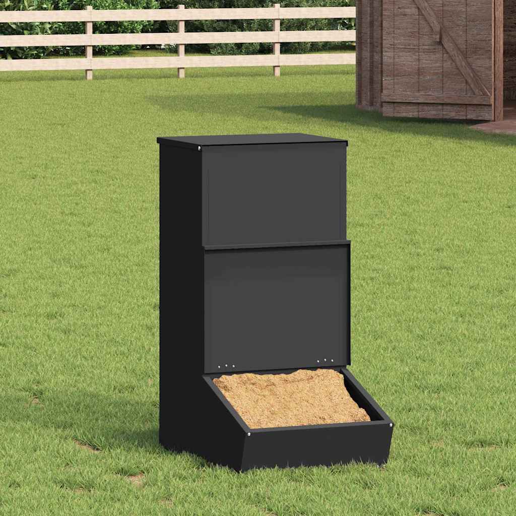 Comedero para Cerdo Negro 55 x 38 x 76 cm