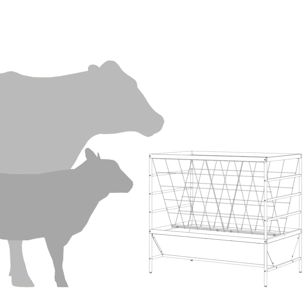 Comedero para Ganado Negro 100 x 60 x 90 cm