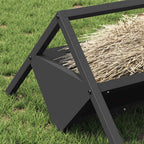 Abrevadero para ganado Negro 111 x 76 x 38 cm