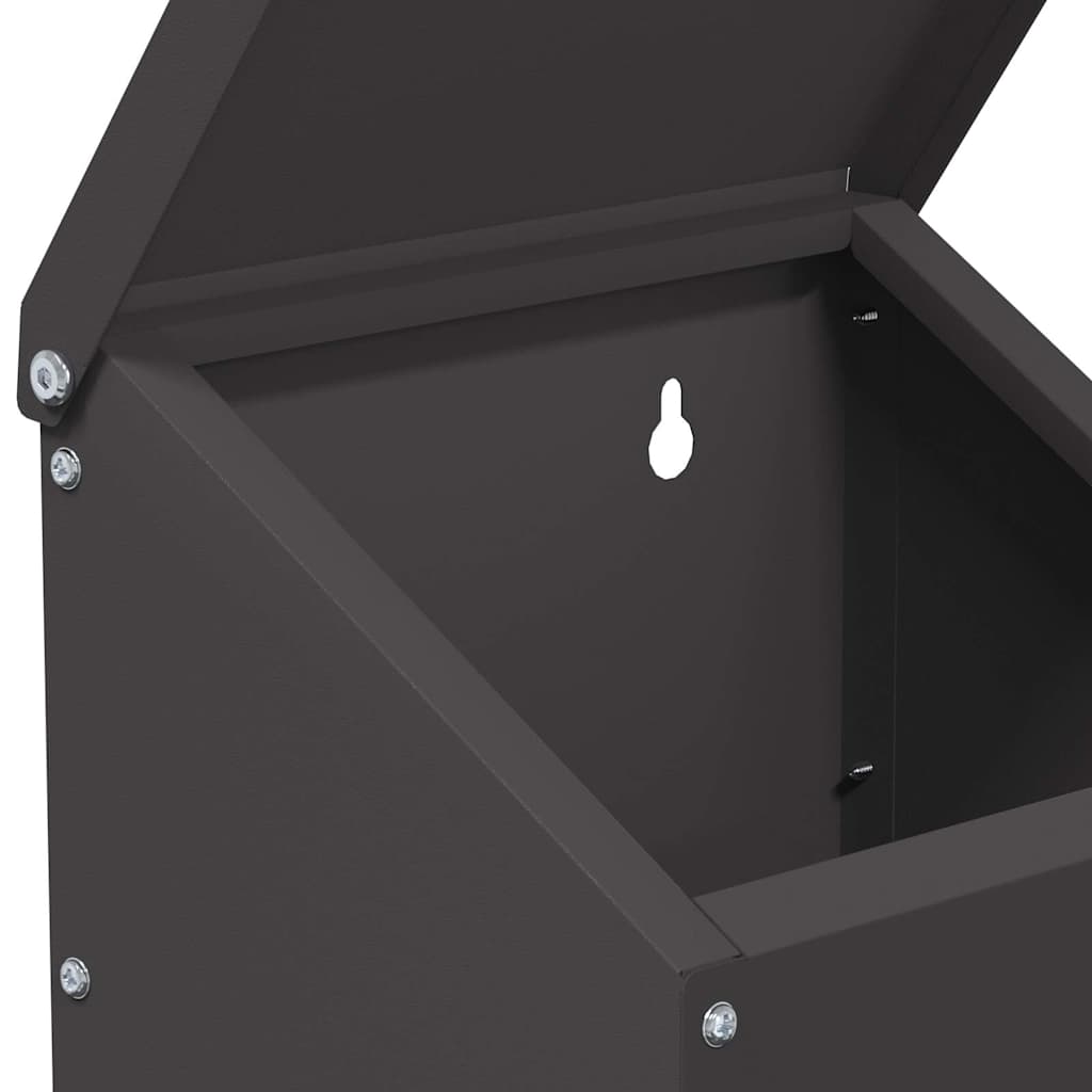 Comedero para pollos Negro 21 x 16 x 33 cm