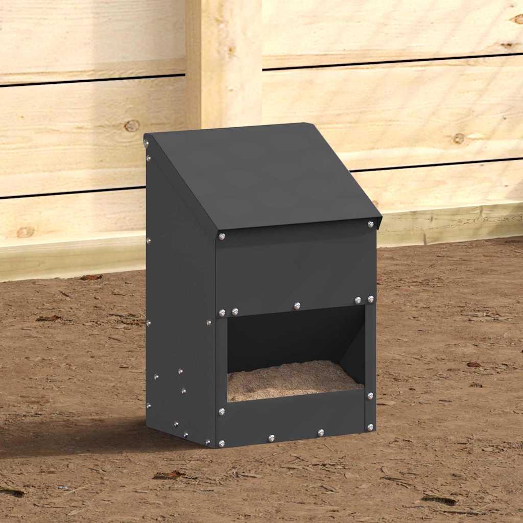 Comedero para pollos Negro 21 x 16 x 33 cm