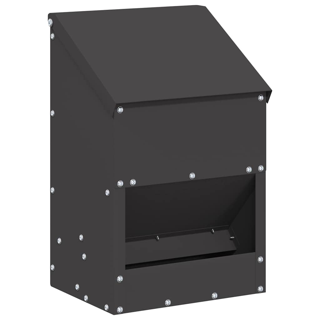 Comedero para pollos Negro 21 x 16 x 33 cm