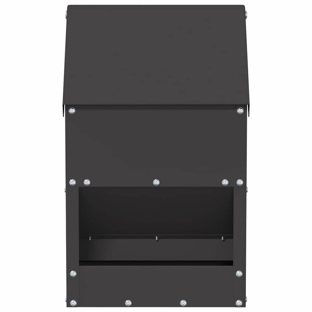 Comedero para pollos Negro 21 x 16 x 33 cm