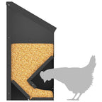 Comedero para pollos Negro 21 x 16 x 33 cm