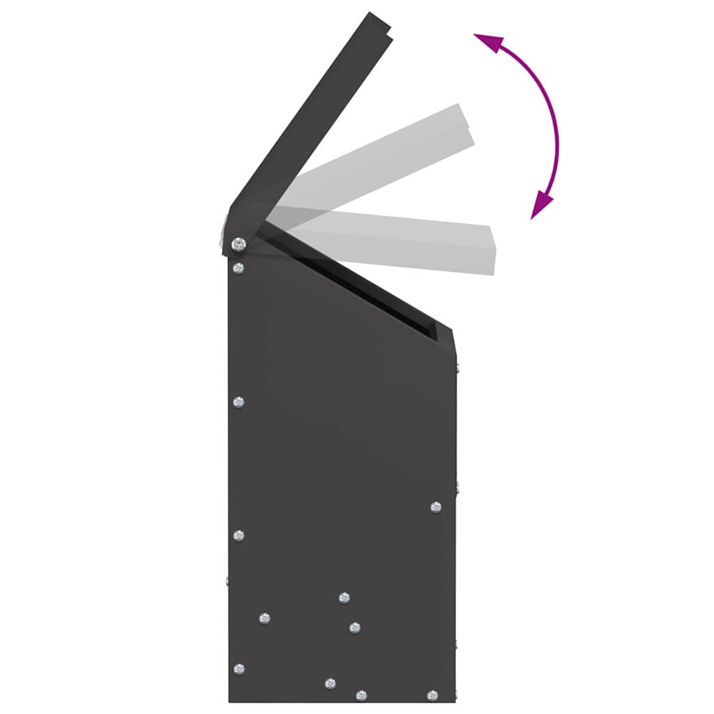 Comedero para pollos Negro 21 x 16 x 33 cm