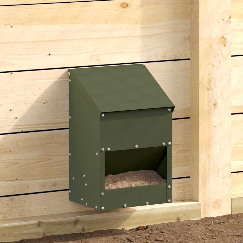 Comedouro para galinhas Preto 21 x 16 x 33 cm