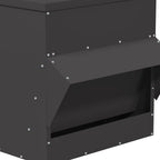 Comedero para pollos Negro 40,5 x 45 x 41 cm