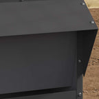 Comedero para pollos Negro 40,5 x 45 x 41 cm