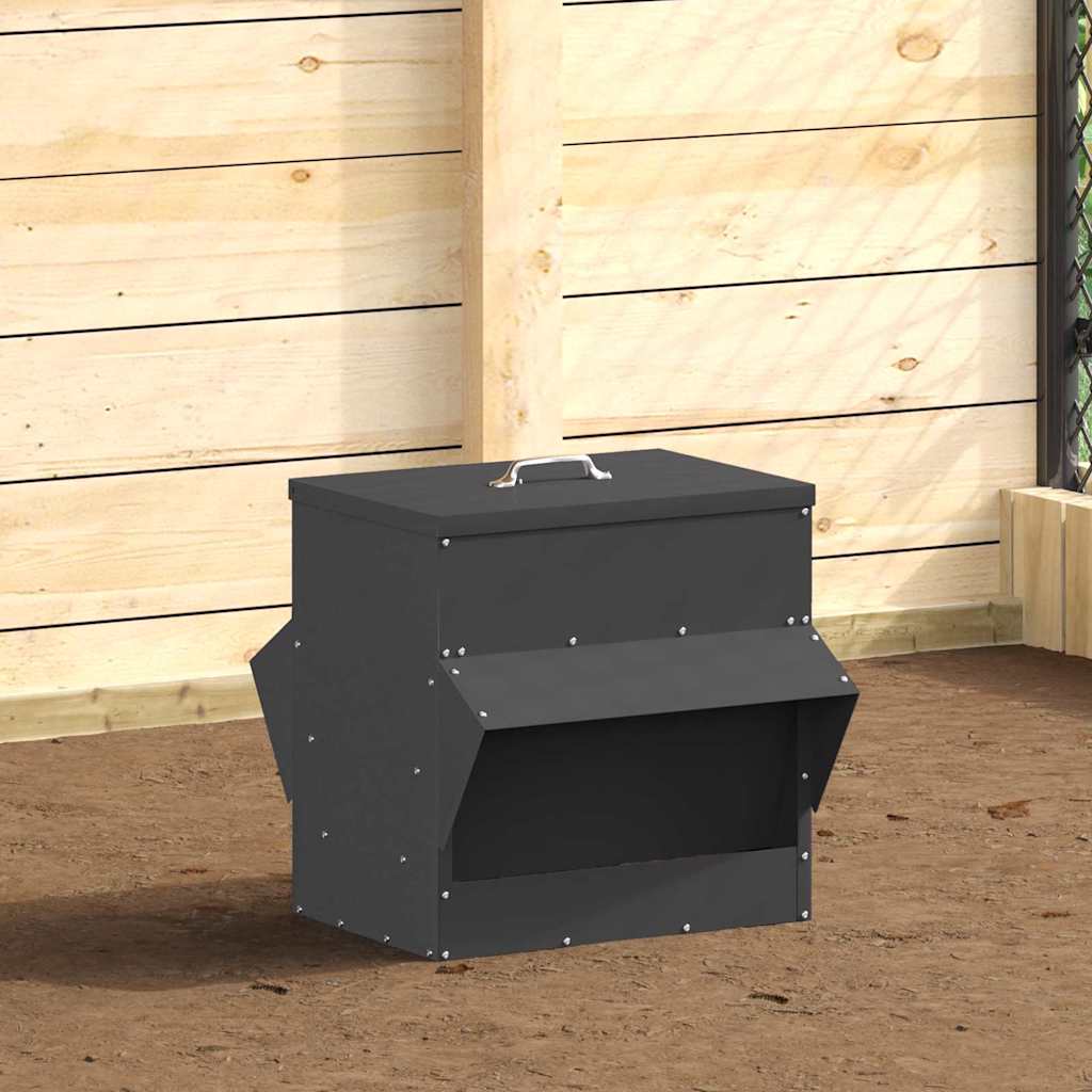 Comedero para pollos Negro 40,5 x 45 x 41 cm