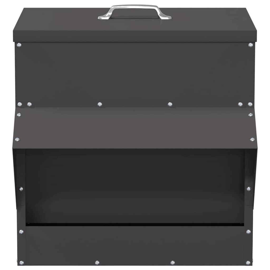 Comedero para pollos Negro 40,5 x 45 x 41 cm