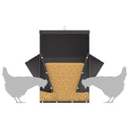 Comedero para pollos Negro 40,5 x 45 x 41 cm