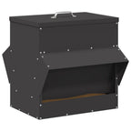 Comedero para pollos Negro 40,5 x 45 x 41 cm