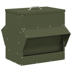 Comedero para pollos Verde Oliva 40,5 x 45 x 41 cm