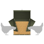 Comedero para pollos Verde Oliva 40,5 x 45 x 41 cm