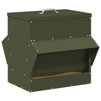 Comedero para pollos Verde Oliva 40,5 x 45 x 41 cm