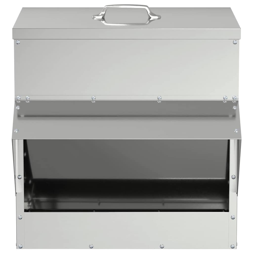 Comedero para pollos Plateado 40,5 x 45 x 41 cm