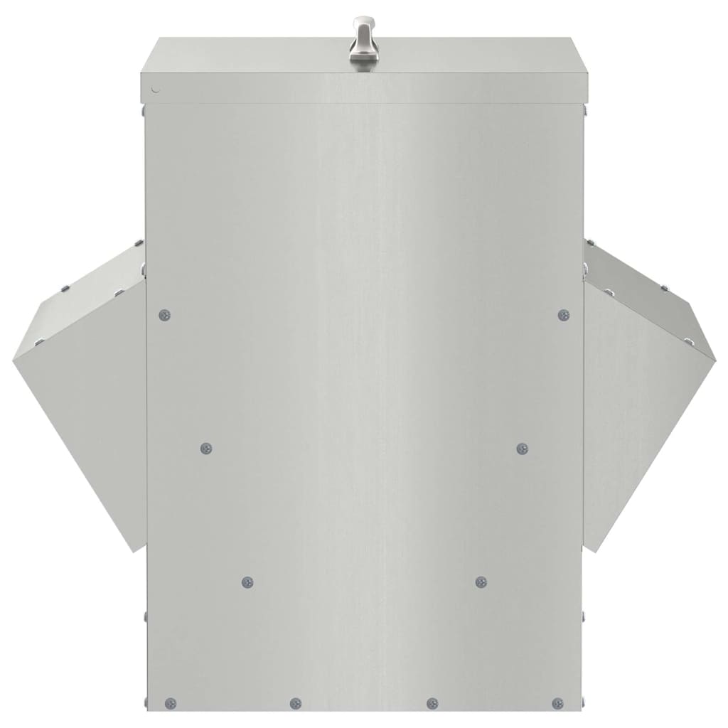 Comedero para pollos Plateado 40,5 x 45 x 41 cm